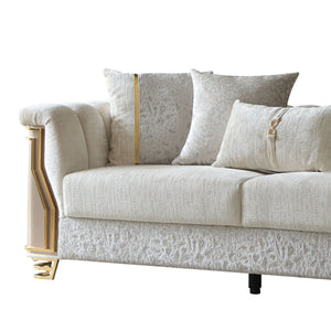 Chateau - Sofa - Cream / Brown