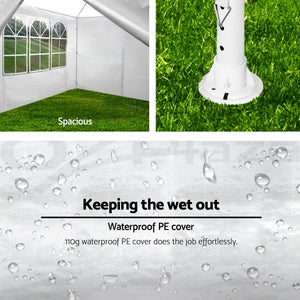 10x20 Outdoor Garden Gazebo with 6 Removable Sidewalls