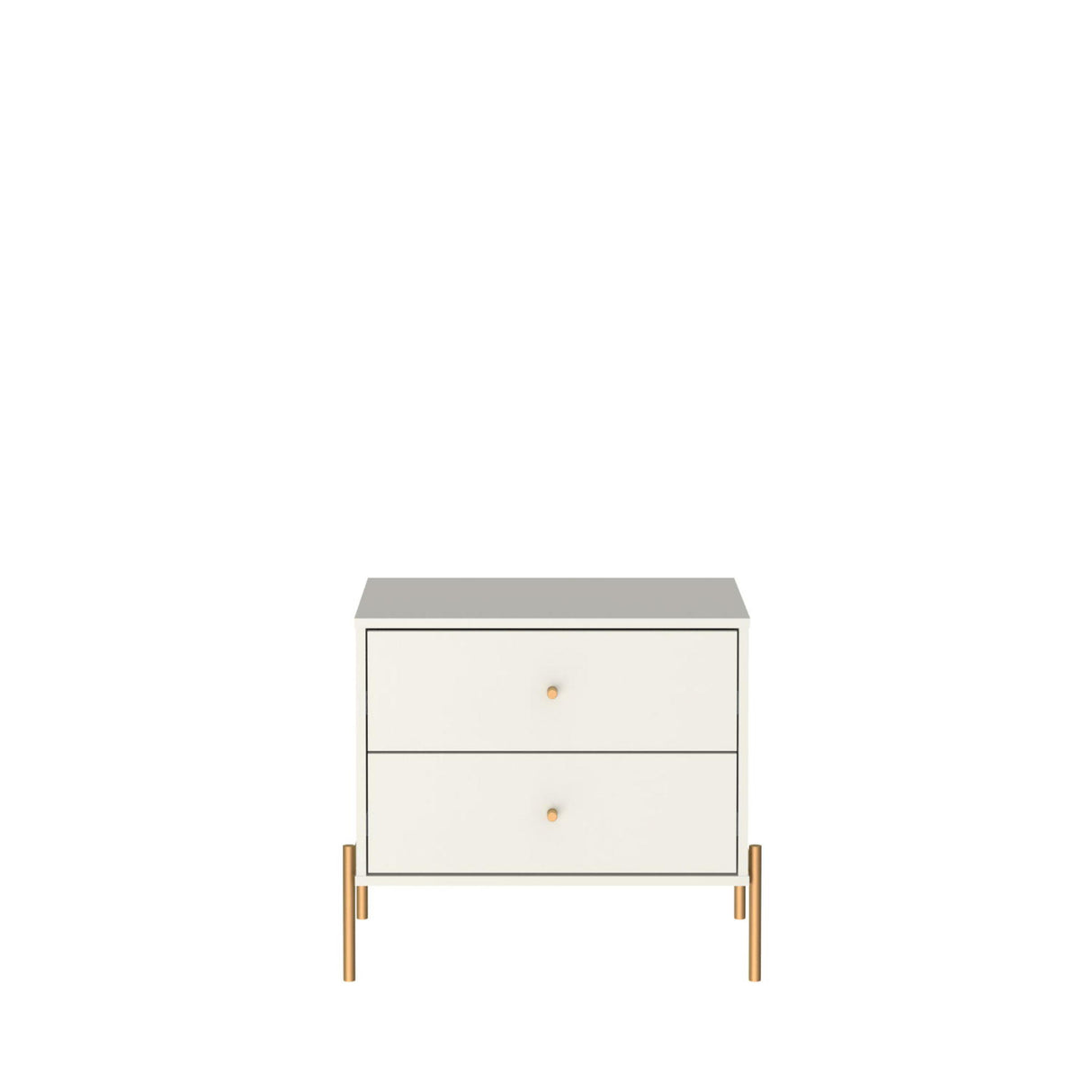 Jasper - Nightstand With 2 Drawers - Off White