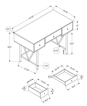 Computer Desk For Home Office, Stylish Design, Storage Drawers, Transitional - Best Buy Furniture