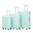 Set-3PCs-20'/24'/28'-ABS-Spinner-Wheel-Luggage-Mint-Green-Luggage-Sets