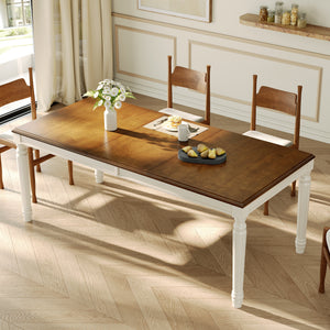 TREXM Traditional Rectangular Dining Table