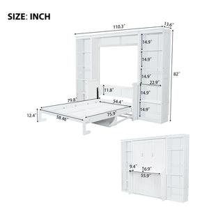 Murphy Bed With Desk And Bookshelf