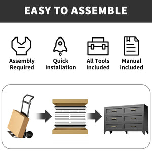 6 Drawer Dresser for Bedroom