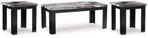 Jazmore - Occasional Table Set (Set of 3) - Dark Brown - Best Buy Furniture