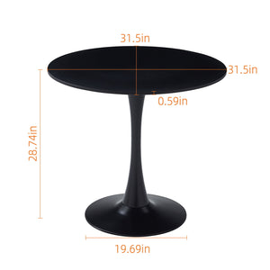Round Dining Table With Tulip Style Base