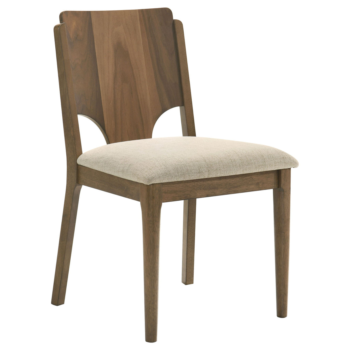 Graham - 5 Piece Round Dining Table Set - Walnut