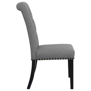 Tufted Rolled Backrest Side Chairs (Set of 2)