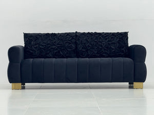 FX-P56-BKH Velvet Sofa