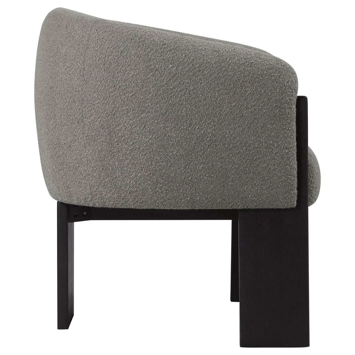 Maciel - Upholstered Barrel Back Accent Chair - Mushroom
