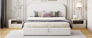 Upholstered Platform Bed With Hydraulic Storage System