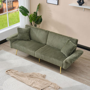 Luxury Foldable Double Sofa Bed With Folding Armrests