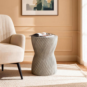 Outdoor MGO Concrete Hourglass Side Table