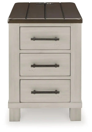 Darborn - Chair Side End Table - Gray / Brown - Best Buy Furniture