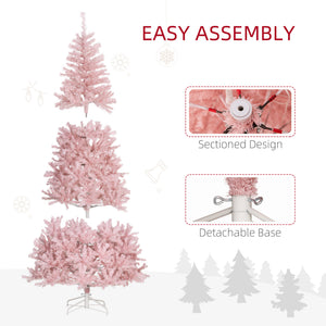 HOMCOM 7.5' Tall Prelit Christmas Tree