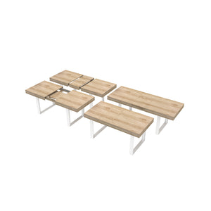 Extendable Dining Room Table for 6-10