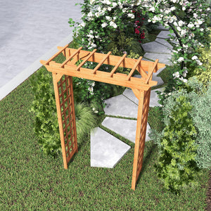 Arbor, Wedding Arch For Ceremony, Trellis For Plant Climbing, Christmas Decor Pergola For Garden Backyard - Yellow