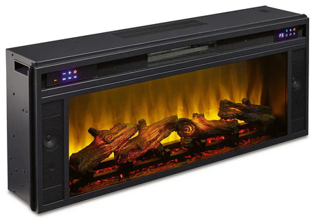 Entertainment Accessories - Fireplace Insert - Rectangular - Black - Best Buy Furniture