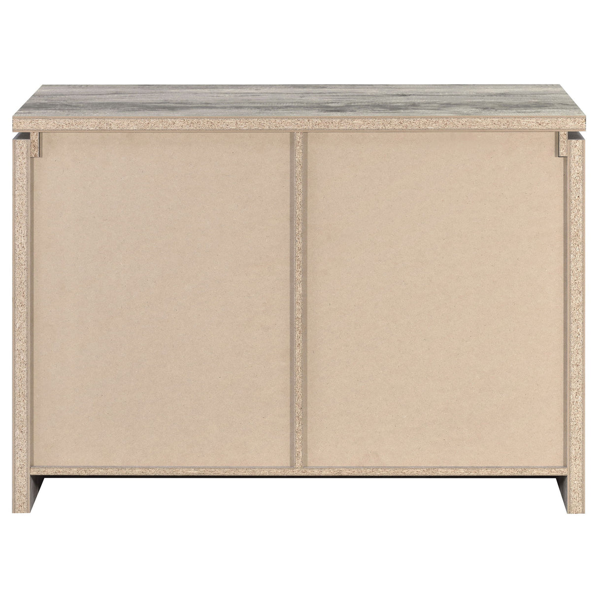 2 Door Accent Cabinet With Accents - Gray