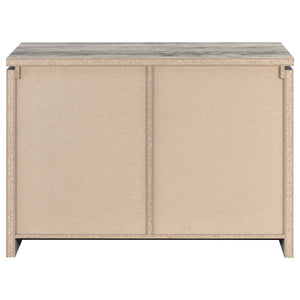 2 Door Accent Cabinet With Accents - Gray