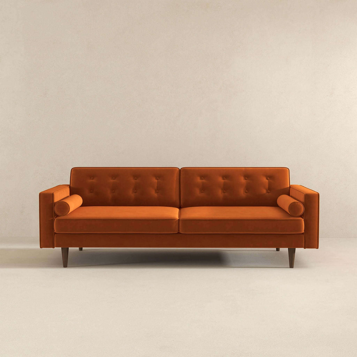 Mid Century Modern Velvet Sofa