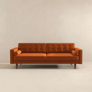 Mid Century Modern Velvet Sofa
