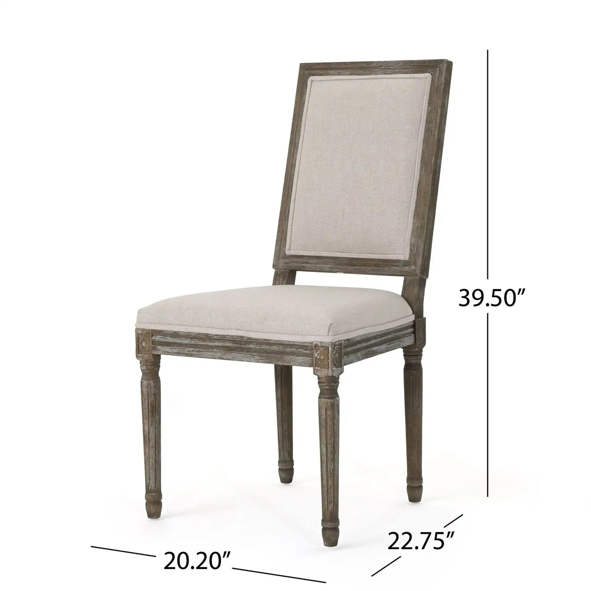 Traditional Style Dining Chair Set With Fabric Upholstery - Best Buy Furniture