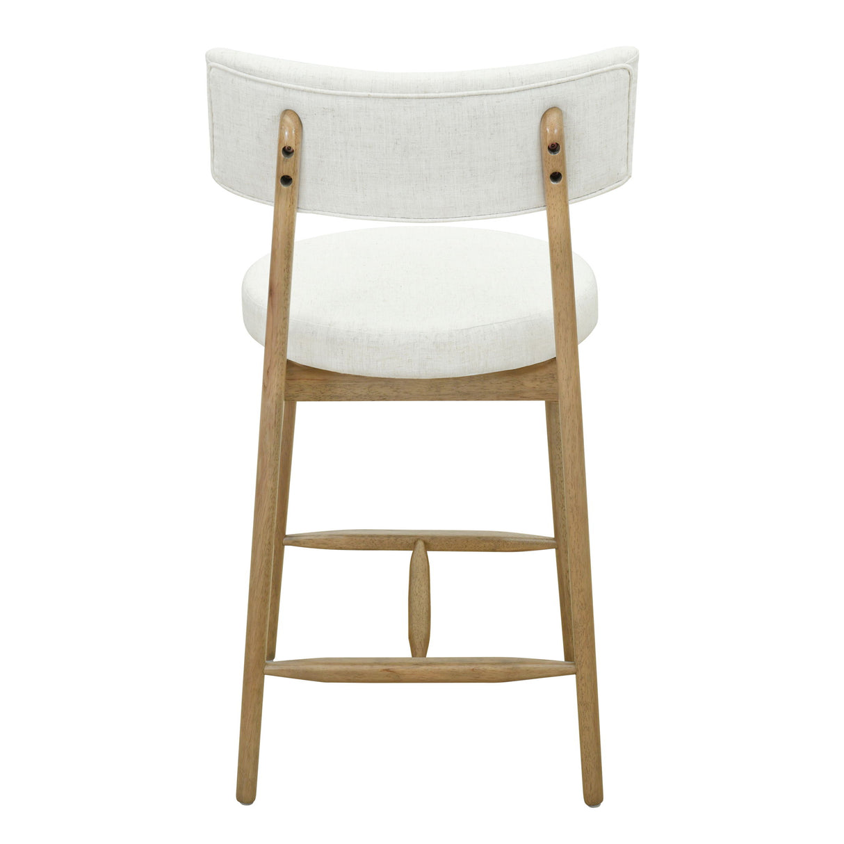Mid Century Modern Counter Stools, Fabric Upholstered Chairs