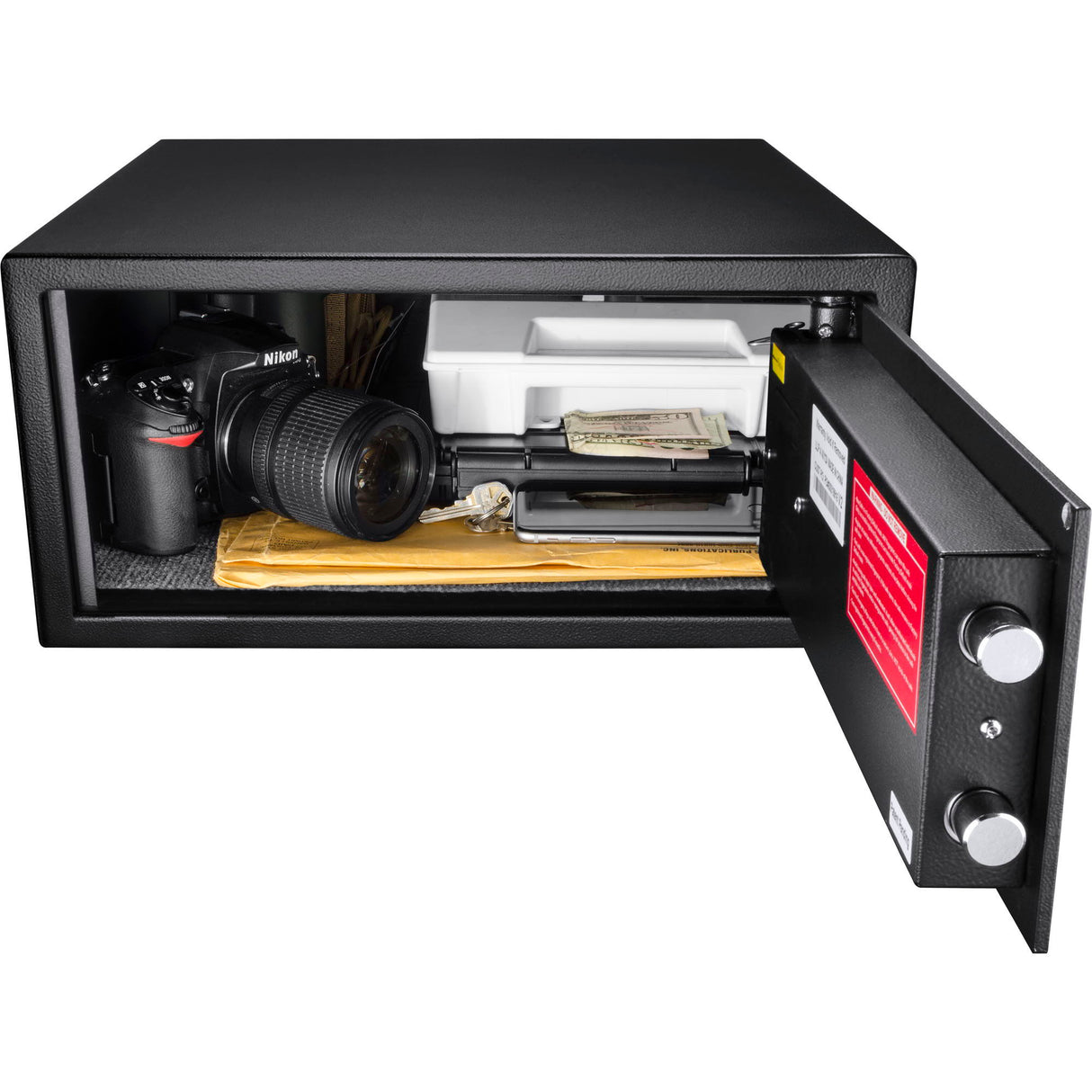0 79 Cu Ft Biometric Security Safe - Black