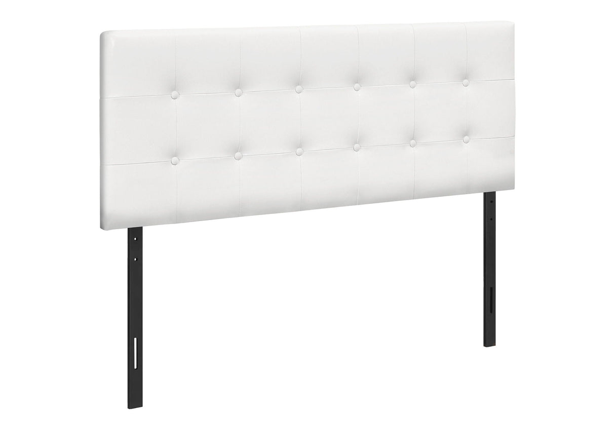 Full Size Headboard Only Upholstered Leather Look - White - Best Buy Furniture