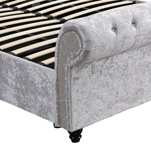 Hartfried - Queen Size Upholstered Storage Bed - Beige