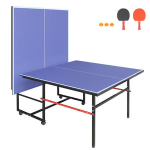 8ft Mid-Size Table Tennis Table Set