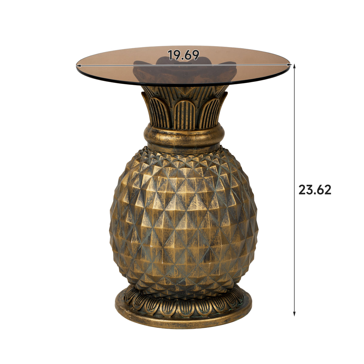 Yellow Pineapple Side Table