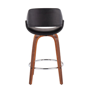 Mid-Century Modern Fixed-Height Counter Stool