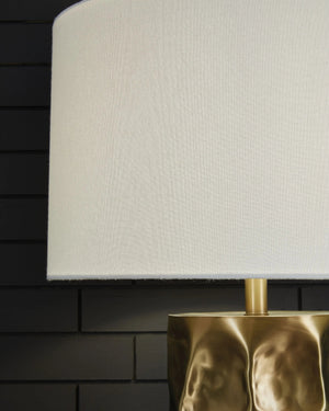 Marshawn - Metal Table Lamp - Gold Finish - Best Buy Furniture