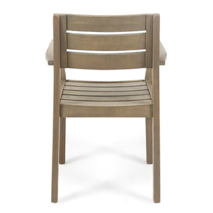 7 Pieces Acacia Wood Outdoor Dining Set