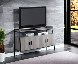 Samiya - TV Stand - Gray - Best Buy Furniture