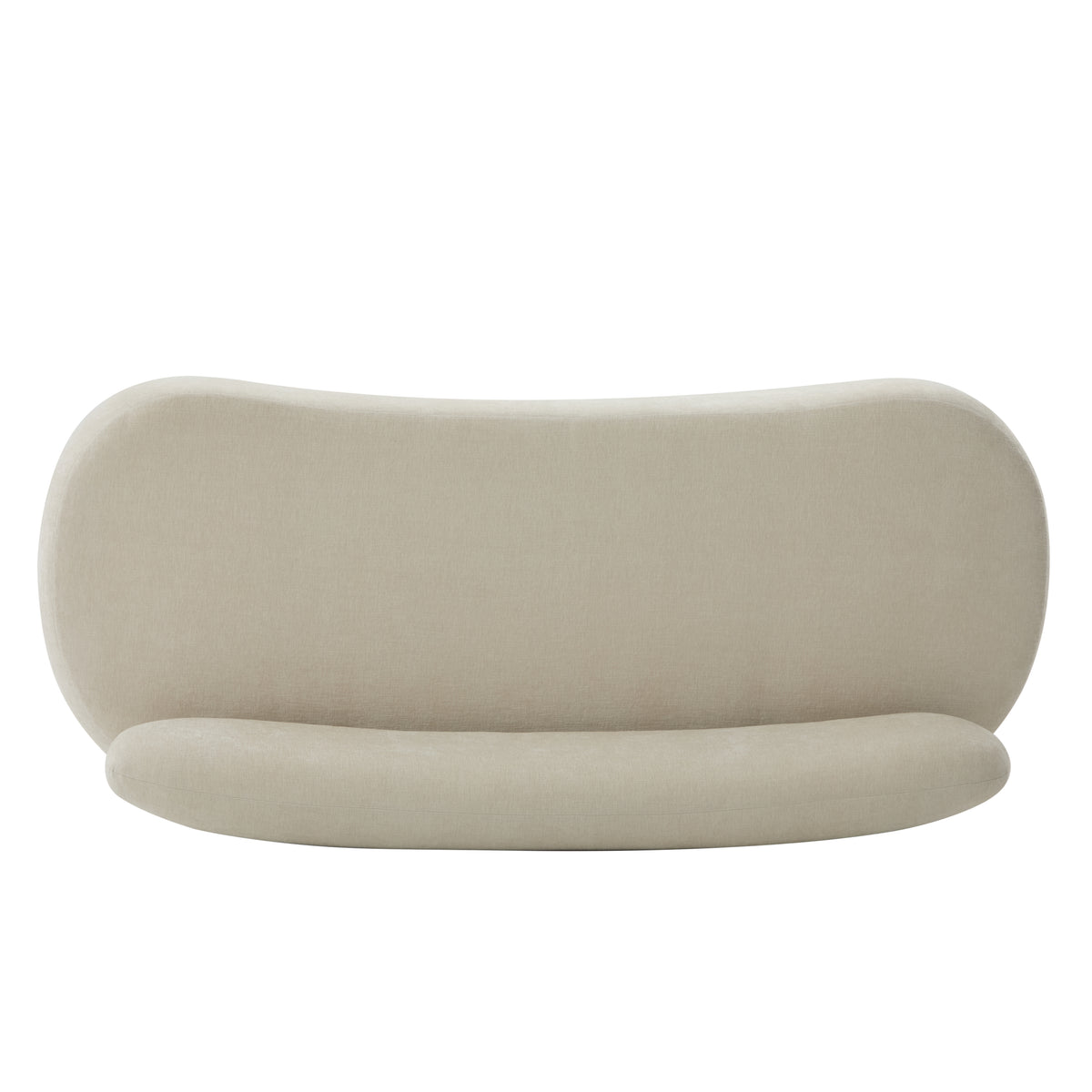 Lunara 66 in. Modern Curved Upholstered Chenille Sofa