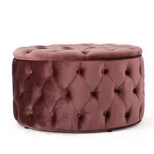Modern Glam Ottoman Velvet - Best Buy Furniture