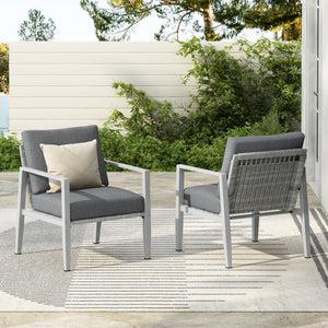 Modern Lounge Chair With Rope Accents And Cushions - Best Buy Furniture