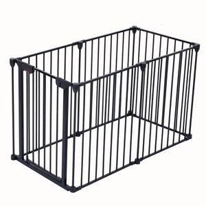 Adjustable Safety Gate Play Yard Metal Doorways Fireplace Fence Christmas Tree Fence Gate For House Stairs Gate Prohibited Area Fence