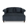 Upholstered Chaise Lounge With Scroll Arms, Turned Legs And 2 Pillows - Best Buy Furniture
