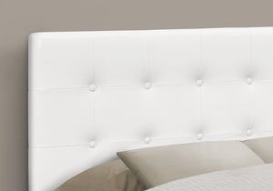 Full Size Headboard Only Upholstered Leather Look - White - Best Buy Furniture