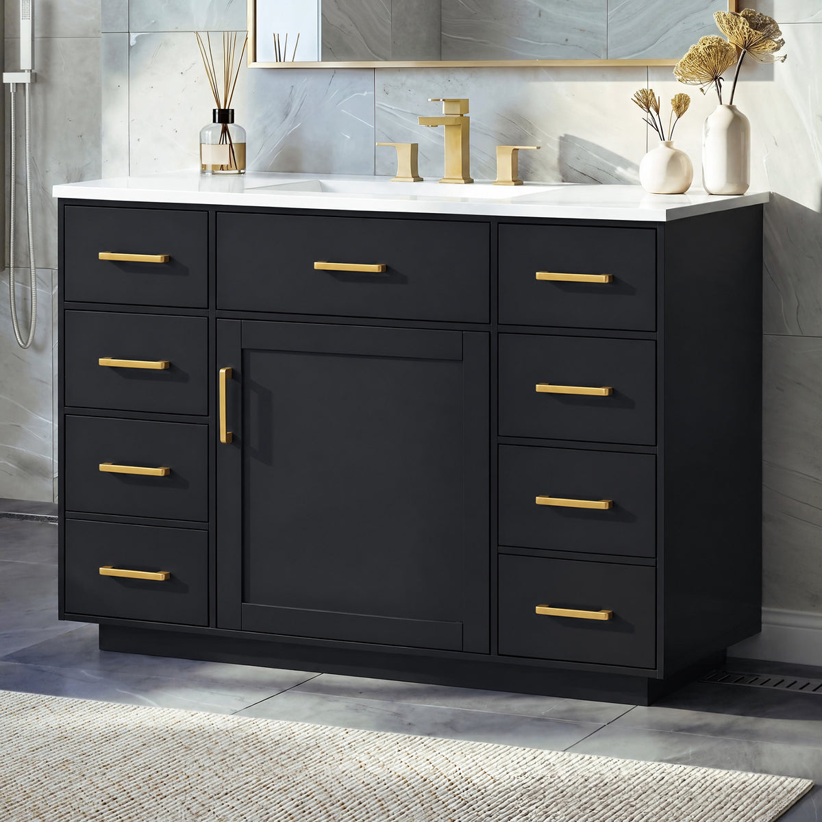 48" Bathroom Vanity with Sink Top