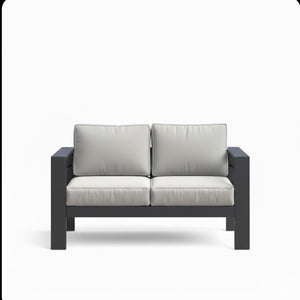 All-Weather Patio Loveseat With Thick Cushions
