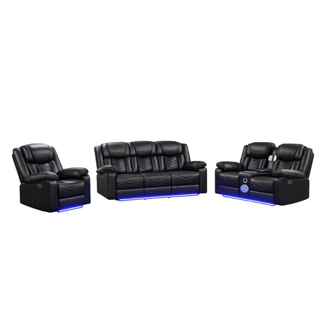 Challenger LED Power Recliner Set