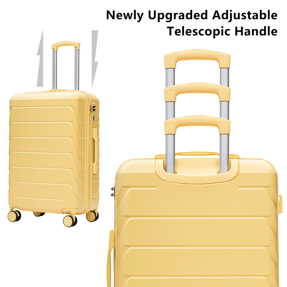 3-Piece Luggage Set (20"/24"/28")