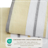 Decorative Cotton Stripe Bath Towel Set - Noelle Collection