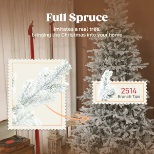 9 Ft Artificial Christmas Tree With Realistic Branches
