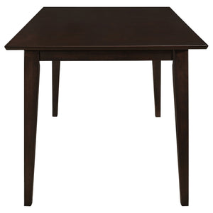 Gianna - 5 Piece Rectangular Dining Set With Table Upholstered Chairs - Cappuccino